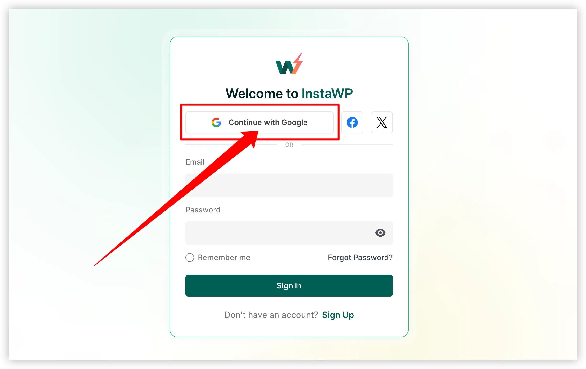 Google 账号登录